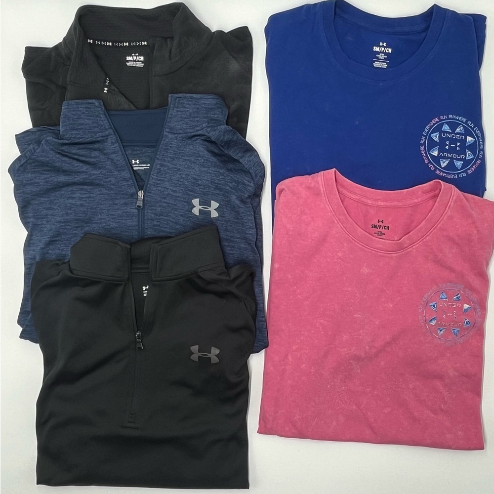 Under Armour set of men’s shirts and pullovers - size SMALL